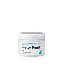 Pretty Frank Natural Deodorant Jar- No Aluminum, No Baking Soda Deodorant for Women, Men, Teens, Kids – Paraben Sulfate Free Cream Deodorant with Non-Nano Zinc Oxide & Magnesium Hydroxide (Seaside)