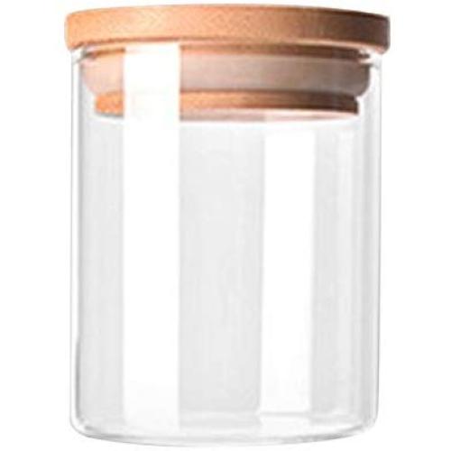 Transparent High Borosilicate Glass Kitchen Storage Bottle Jar Organization Rodalind