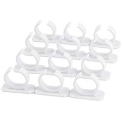 LIShuai 4 Sets Kitchen Clip Spice Gripper Jar Rack Storage Holder Wall Cabinet Door (White,One Size)