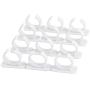 LIShuai 4 Sets Kitchen Clip Spice Gripper Jar Rack Storage Holder Wall Cabinet Door (White,One Size)