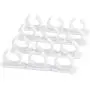 LIShuai 4 Sets Kitchen Clip Spice Gripper Jar Rack Storage Holder Wall Cabinet Door (White,One Size) LIShuai 4 Sets Kitchen Clip Spice Gripper Jar Rack Storage Holder Wall Cabinet Door (White,One Size)