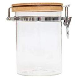 New Household Glass Storage Tank Sealed Clip Cover Transparent Storage Jar Food Storage Bottle,900Ml