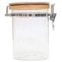 Household Glass Storage Tank Sealed Clip Cover Transparent Storage Jar Food Storage Bottle,900Ml