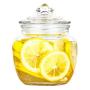 Sealed Storage Jar Food Grains Moisture-proof Transparent Glass Bottle Honey Jam Coffee Seal Storage Cans DELICATEWNN (Capacity : 650ml1)