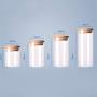 Food and kitchen storage,Transparent High Borosilicate Glass Kitchen Storage Bottle Jar Organization