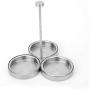 DUDDP Storage Spice lar set Spice Jar Seasoning Box Containers Pepper Salt Sugar Storage Can Rack Stainless Steel Condiment Pot Kitchen Organizer spice jars containers
