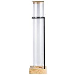 HOUSIYU Food Storage Container Sealed Container for Coffee Beans/Tea/Dried Fruit/Milk Tea/Coffee Shop/Product Display Glass Jar, 6010CM