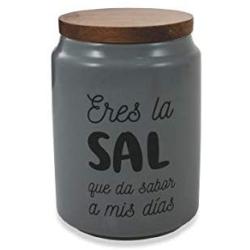 Villa dEste Home Tivoli Jar, Stoneware, Grey, 10.5x15 cm