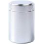 Rabinyod Bulan 1pc Mini Metal Tin Canister Candy Tea Sugar Coffee Tea Storage Box Jar Container (Silver)