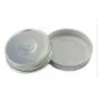 (Set of 12) 4 oz Mason Gläser mit Glatter Oberfläche – Einfach mit Silberfarbenen Sicherheitsknopfverschlüssen Beschriftbar, Regelmausschluss
