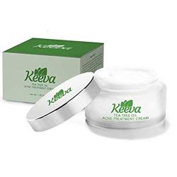 Keevas Original Tea Tree Oil Acne Treatment Cream. Best Extra Strong Fast Acting Formula for Clearing Severe Acne From Face and Body, Gentle Enough for Sensitive Skin, Cystic & Hormonal Bacne(0.5oz)