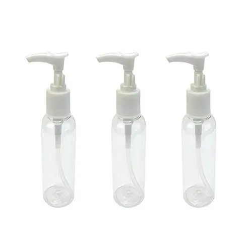 3PCS 30ml Refillable Clear Empty Pump Bottle Cream Makeup Travel Cosmetic Container With White Head for Lotion Bath Shower Dispenser (30ML) 3PCS 30ml Refillable Clear Empty Pump Bottle Cream Makeup Travel Cosmetic Container With White Head for Lotion Bath Shower Dispenser (30ML)