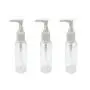 3PCS 30ml Refillable Clear Empty Pump Bottle Cream Makeup Travel Cosmetic Container With White Head for Lotion Bath Shower Dispenser (30ML) 3PCS 30ml Refillable Clear Empty Pump Bottle Cream Makeup Travel Cosmetic Container With White Head for Lotion Bath Shower Dispenser (30ML)