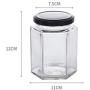 UPKOCH 4 Pcs Glass Storage Jar Set Portable Glass Food Candy Jars with Lid for Food Nuts Coffee Beans Tea Leave Other