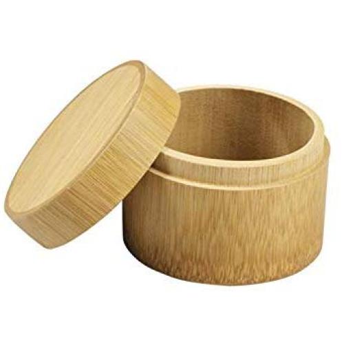 Mini Round Bamboo Tea Box Storage Box Canister Column Tea Jar Caddy Storage Case Handmade Organizer