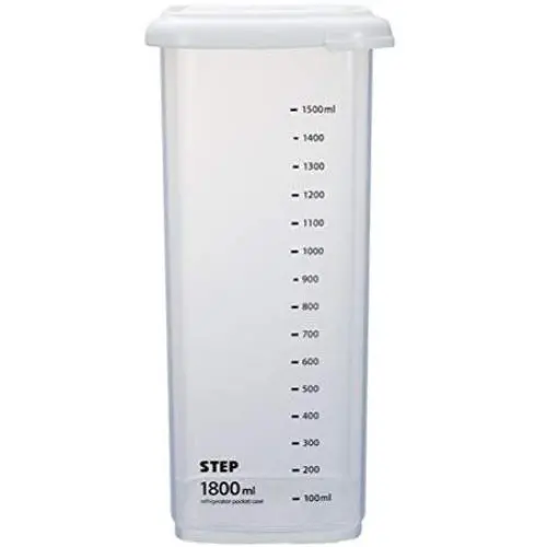 TOPBATHY Küchen Lebensmittel Behälter Deckel, Klare, Belüftete Trocken Lebensmittel Aufbewahrung Organizer mit Waage für Kühlschrank Schrank Snacks Pantry Größe 1800ml