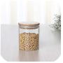 450/650/950Ml Multipurpose Bamboo Lid Glass Airtight Canister Storage Bottles Jars Grains Tea Leaf Coffee Beans Candy Food Jar,450Ml