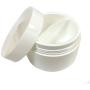 6 White Jars 4 oz Cosmetic Cream Containers Packaging Empty Dome Lids Plastic