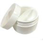 12 White Jars 4 oz Cosmetic Cream Containers Packaging Empty Dome Lids Plastic