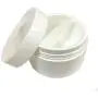 12 weiße Glaskonsolen 4 oz Kosmetikcreme Behälter Verpackung Hohlkappen Kunststoff