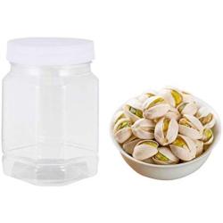 Hemoton 8pcs Plastic Jars Storage Containers Cereal Dry Food Storage Container Airtight Leakproof Plastic Storage Bottle for Cereal Sugar Rice Snacks (360ml)