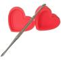 SZBS Silicone Container 17ml heart-shape Container For Dab Storage Jar Wax Concentrate Container Silicone Jar Dab Container With A Metal Rod (2)
