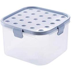 PPLK Transparent Plastic Sealed Cans Milk Powder Cans Bottles Food Cans Grain Storage Boxes Storage Tanks,Grayishblue,M