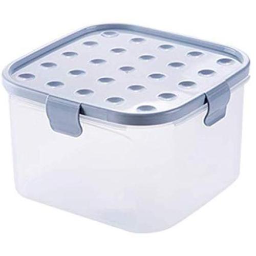 PPLK Transparent Plastic Sealed Cans Milk Powder Cans Bottles Food Cans Grain Storage Boxes Storage Tanks,Grayishblue,M