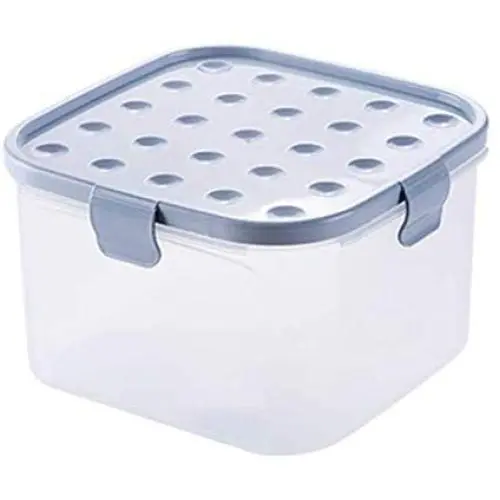 Transparente Kunststoff-versiegelte Milchpulverdosen/Flaschen/Lebensmittelbehälter/Getreidespeicherbehälter/Speicherbehälter, Grau-Blau