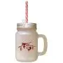 Maroon Easter Easter Eggs On The Tree Frosted Glass Mason Jar With Straw Maroon Easter Easter Eggs On The Tree Frosted Glass Mason Jar With Straw