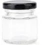 Tebery 1.5oz Mini Hexagon Glass Jars with Black Plastisol Lined Lids and Labels (Pack of 30) Tebery 1.5oz Mini Hexagon Glass Jars with Black Plastisol Lined Lids and Labels (Pack of 30)