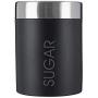 Premier Housewares Sugar Canister with Rubber Seal - Black Enamel