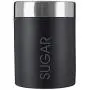 Premier Housewares Sugar Canister with Rubber Seal - Black Enamel Premier Housewares Sugar Canister with Rubber Seal - Black Enamel
