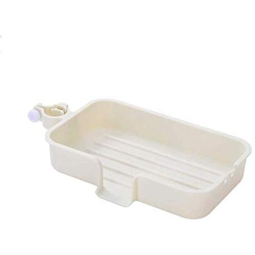 Kitchen Faucet Storage Shelf, Faucet Sponge Holder Stainless Steel Storage Rack Hanging Sink Caddy Organizer for Soap, Bathroom Detachable No Suction Cup or Magnet No Drilling