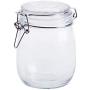 Clear Glass Candy Jar with Lid - Wide Mouth Preserving Jar Cookie Container Tea Storage Canisters Food Storage Container (750 ML/25 OZ)