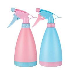 16 OZ Refillable Plastic Spray Bottles Of Adjustable Nozzle with Mist & Stream Modes for Beauty Gardening, Kitchen and Bathroom - 2 Pack