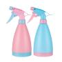 16 OZ Refillable Plastic Spray Bottles Of Adjustable Nozzle with Mist & Stream Modes for Beauty Gardening, Kitchen and Bathroom - 2 Pack