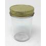 8 oz Mason (Jelly) Half Pint Glass Jars with Metal Lids by Richards Packaging 12 Pack for Canning Tapered Sides