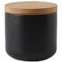 OnePine Air Tight Jars Ceramic Storage Containers with Airtight Seal Bamboo Lids Kitchen Canisters for Tea Sugar Coffee Spice Seasoning and More (260ml/9 oz)