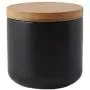 OnePine Luftdichte Gläser mit Bambusdeckel, Keramik Aufbewahrungsbehälter für Tee, Zucker, Kaffee, Gewürze & mehr (260 ml/9 oz)