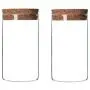 Hisght 2 Pcs 300ML 10OZ Glass Food Storage Jar Bottles Cans Case Holder Food Storage Container Canister Sealed Tank with Seal Cork Lid for Tea Spice Coffee and More(Clear) Hisght 2 Pcs 300ML 10OZ Glass Food Storage Jar Bottles Cans Case Holder Food Storage Container Canister Sealed Tank with Seal Cork Lid for Tea Spice Coffee and More(Clear)