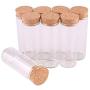 24pcs 40ml Size 3080mm Test Tube With Cork Stopper Spice Bottles Container Jars Vials DIY Craft