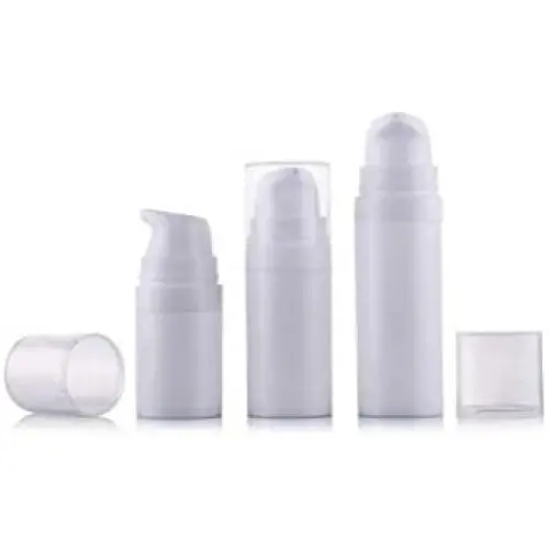 6Pcs 15ml Weiße Tragbare Airless Vakuum Pumpenflasche Beutel für Creme, Lotion, Toner (15ml)