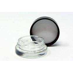 Saucy diamond brand, 90pcs, 7ml thick bottom for waxes oils completely airtight,  90pc per flat, low profile, clear