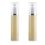 2Pcs Refillable PET Plastic Lotion Cream Pump Bottle Shower Gel Essential Oil Shampoo Sample Press Bottle Jar Pot Cosmetic Make up Dispenser(80ml/2.7oz)