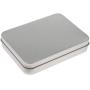 joyMerit Small Tin Box Container, Rectangular Tin Storage Case - 1.5 x 8.5 x 2.3 cm, Silver