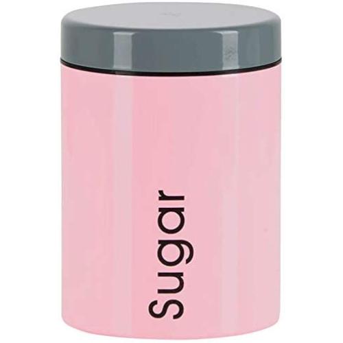 Genius Storage Jar Sugar, Stainless Steel, 1000 ml, Pink