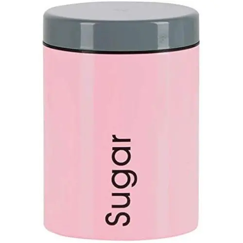 Genius Storage Jar Sugar, Stainless Steel, 1000 ml, Pink Genius Storage Jar Sugar, Stainless Steel, 1000 ml, Pink