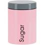 Genius Storage Jar Sugar, Stainless Steel, 1000 ml, Pink