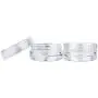 Beauticom 3G/3ML Round Clear Jars with Screw Cap Lids for Beads, Gems, Glitter, Charms, Small Arts and Crafts Items - BPA Free (Quantity: 25 Pieces)